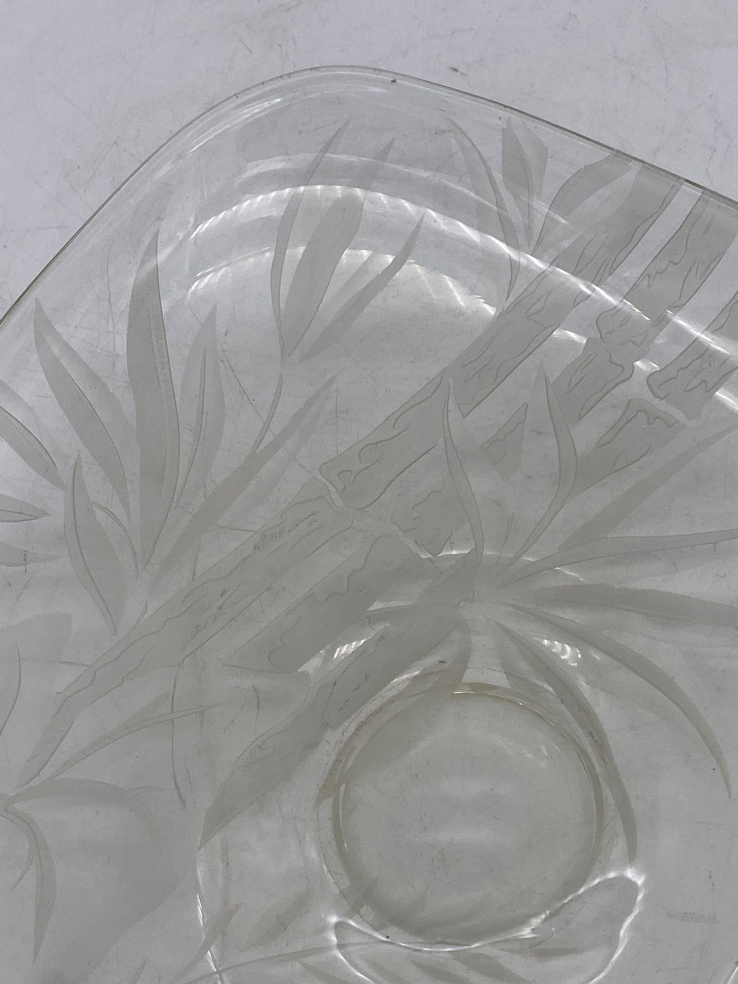 Art Glass Serving Plate by Dorothy C Thorpe - 9