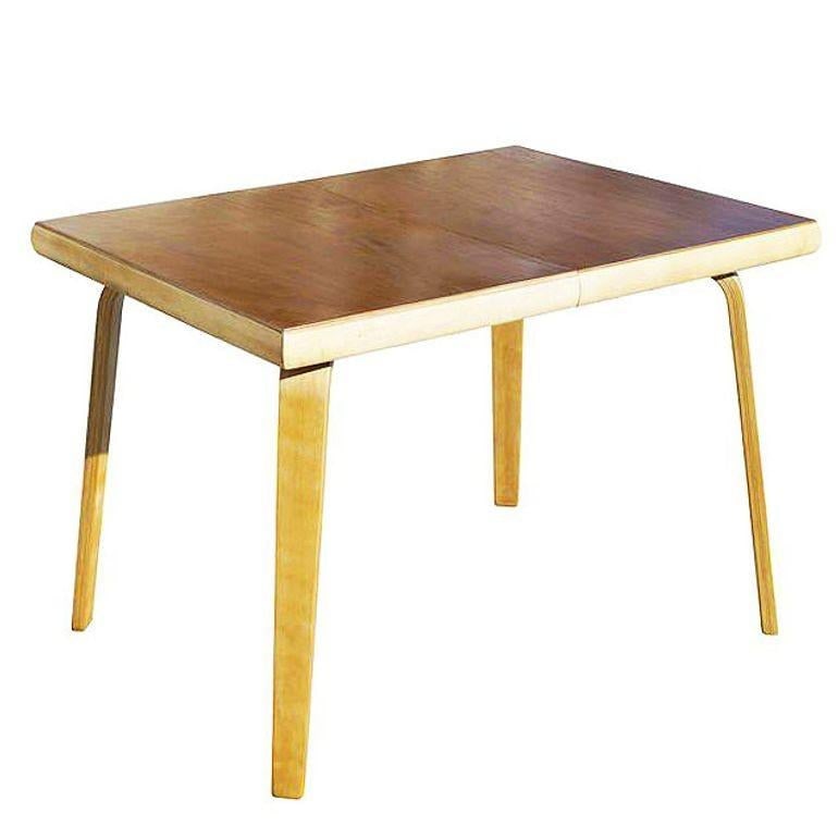 Mid-century Bent Plywood Dining Table w/ Birch Top by Thaden-Jordan Furniture - 18