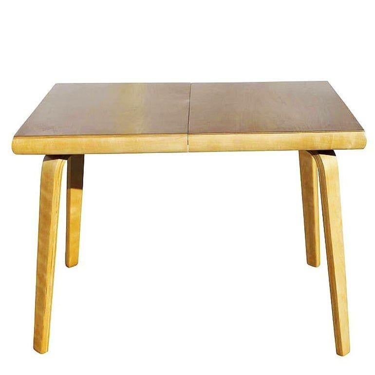 Mid-century Bent Plywood Dining Table w/ Birch Top by Thaden-Jordan Furniture - 3