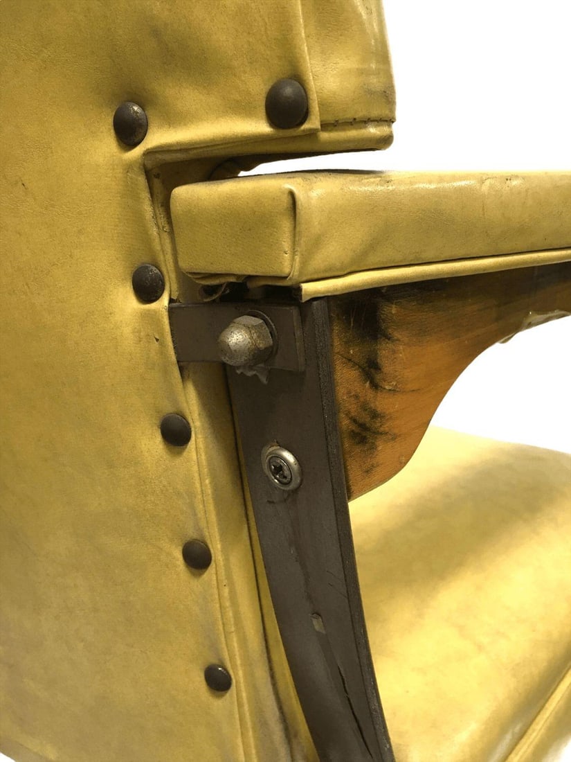 Vintage Rock-a-Chair Cantilever Rocker Chair in Harvest Gold Vinyl - 13