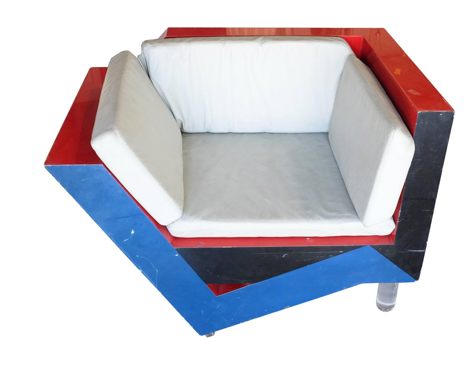 Charles Hollis Jones Postmodern Memphis Inspired Lounge Chair - 15