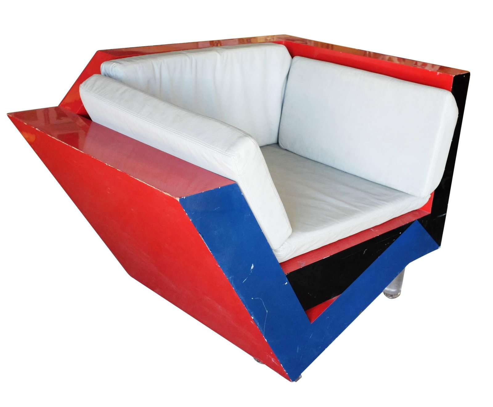Charles Hollis Jones Postmodern Memphis Inspired Lounge Chair - 18