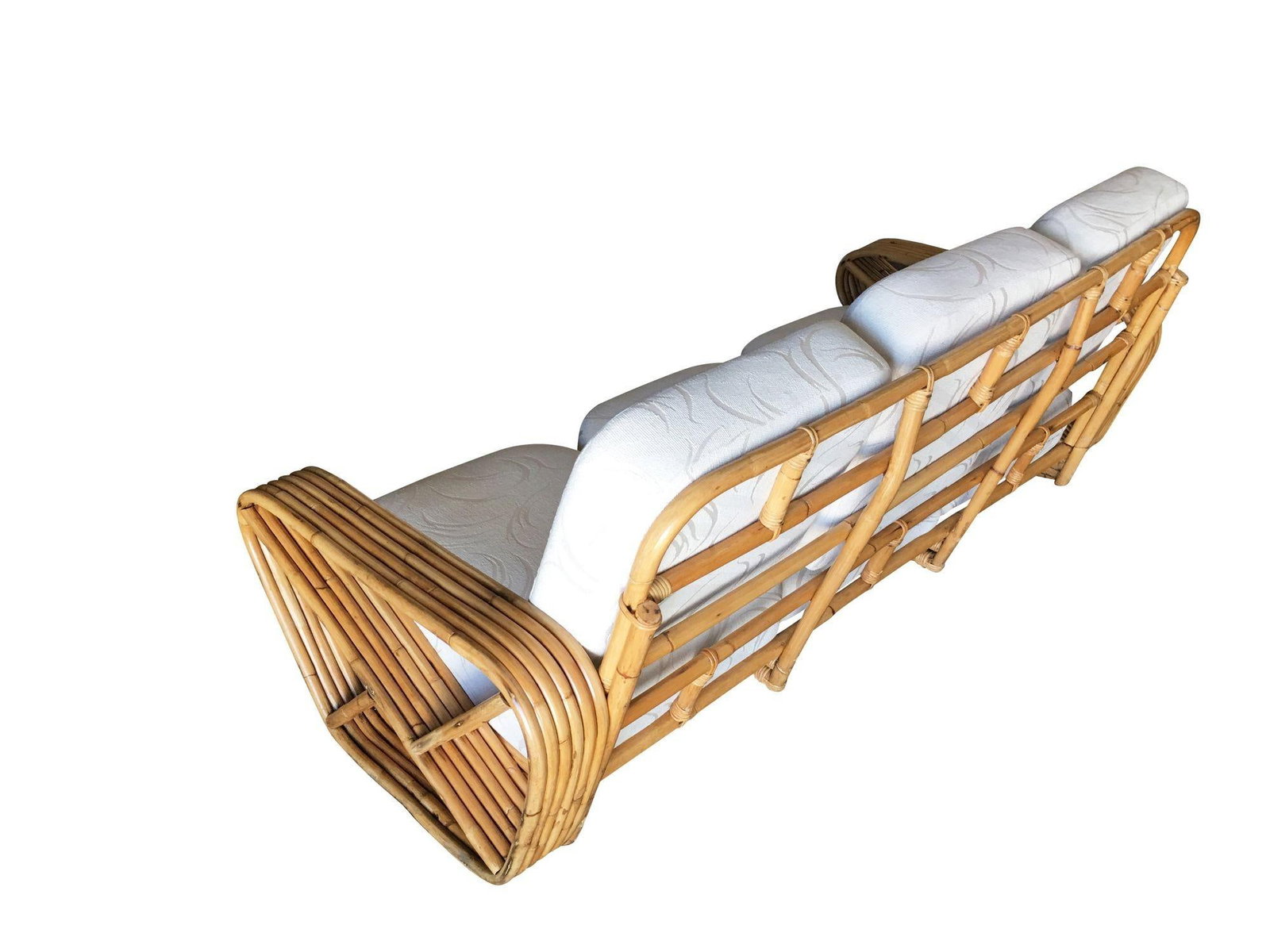 Restored Art Deco Six-Strand Square Pretzel Five-Seat Sectional Sofa - 4