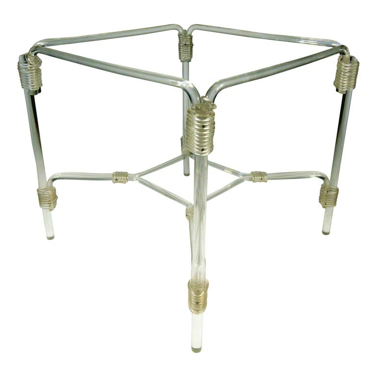 Grosfeld Lucite Dining Table with Four Chairs, circa 1940s - 3