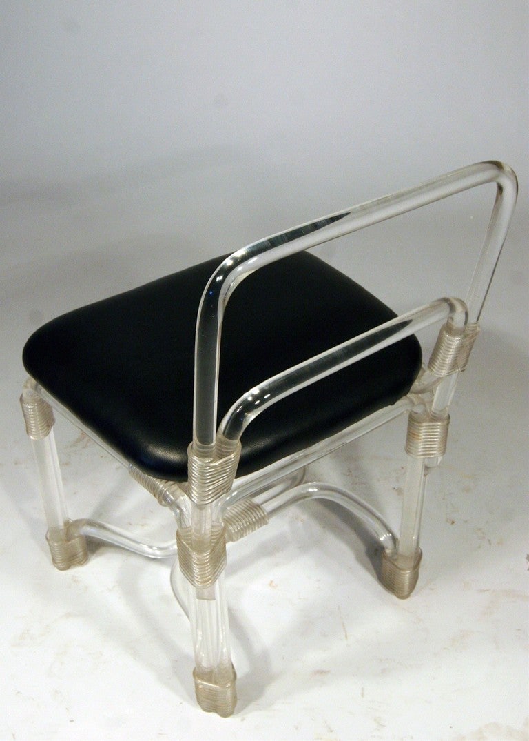 Grosfeld Lucite Dining Table with Four Chairs, circa 1940s - 6