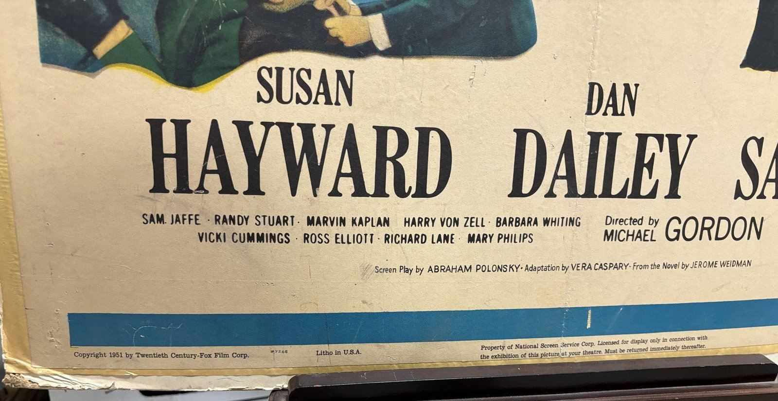 Original 1951 This Is My Affair, "I Can Get It For You Wholesale" Film Poster - 2