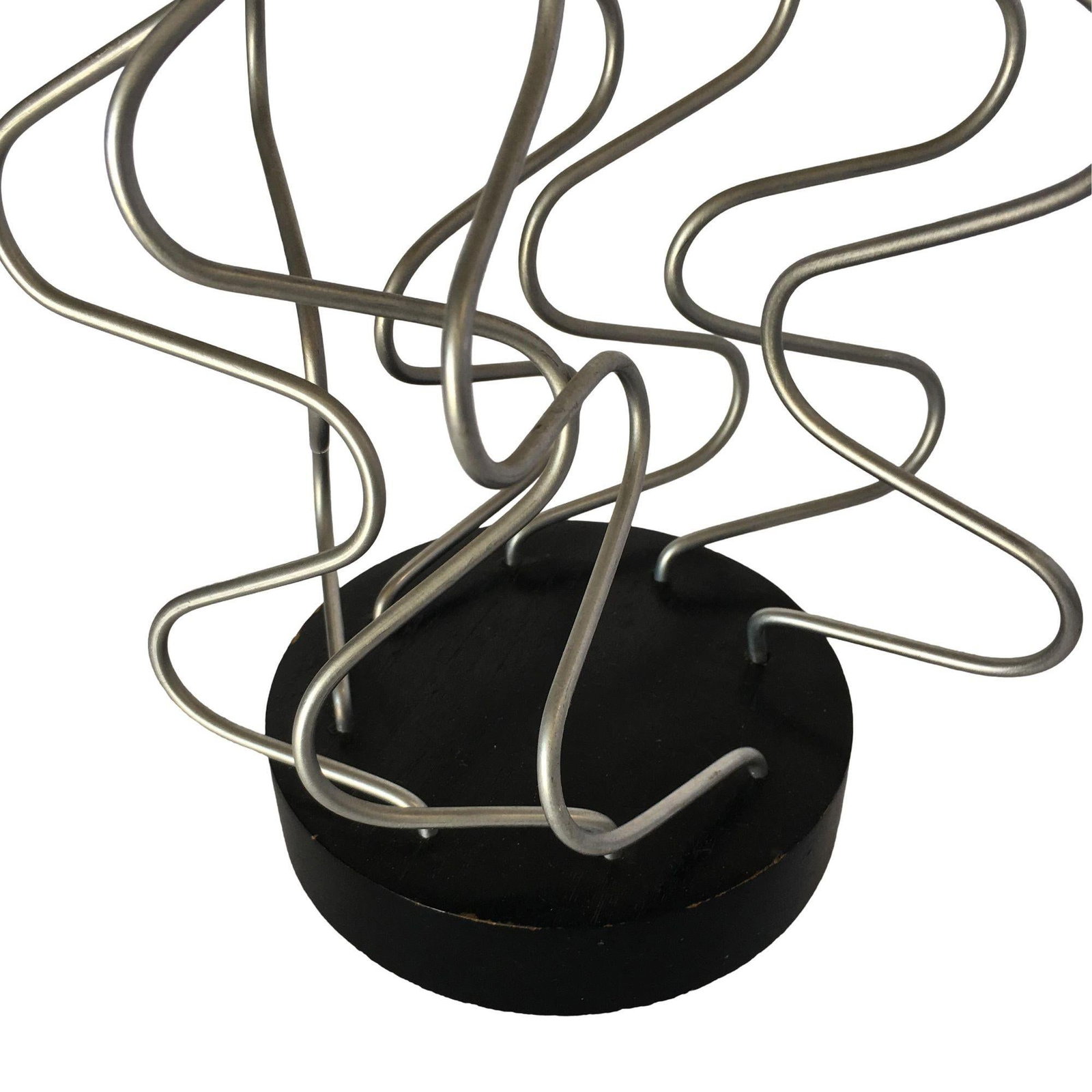 Custom Made Wire Art Candlestick Holder, Pair - 13