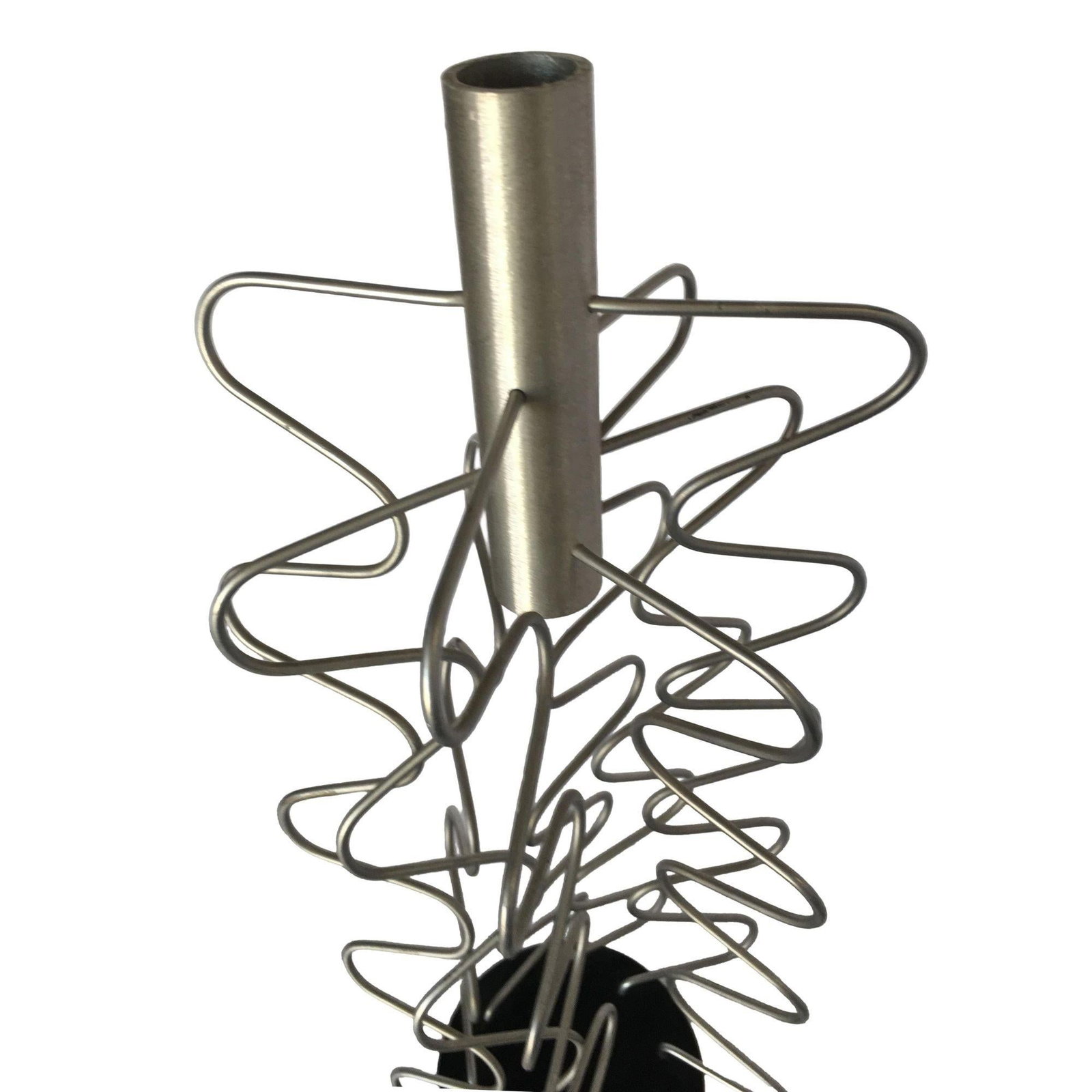 Custom Made Wire Art Candlestick Holder, Pair - 4