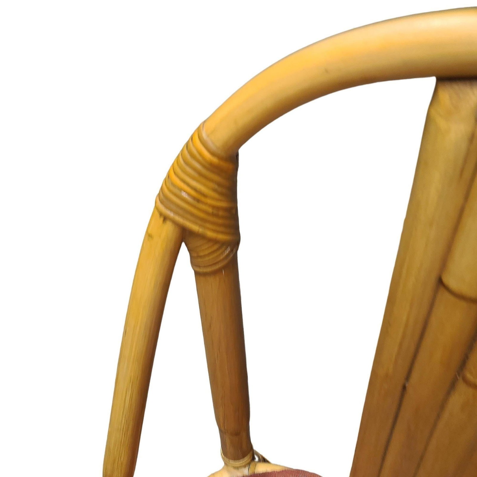 Restored Bent "Palm" Rattan Dining Side Chair, Set of 6 - 6