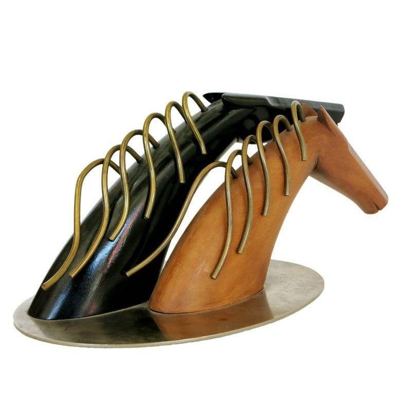 Art Deco Hagenauer Style Carved Horses by Sier Kunst - 15