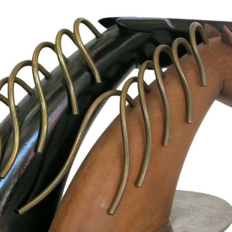 Art Deco Hagenauer Style Carved Horses by Sier Kunst - 17