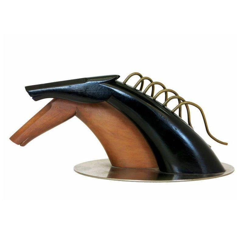Art Deco Hagenauer Style Carved Horses by Sier Kunst - 8