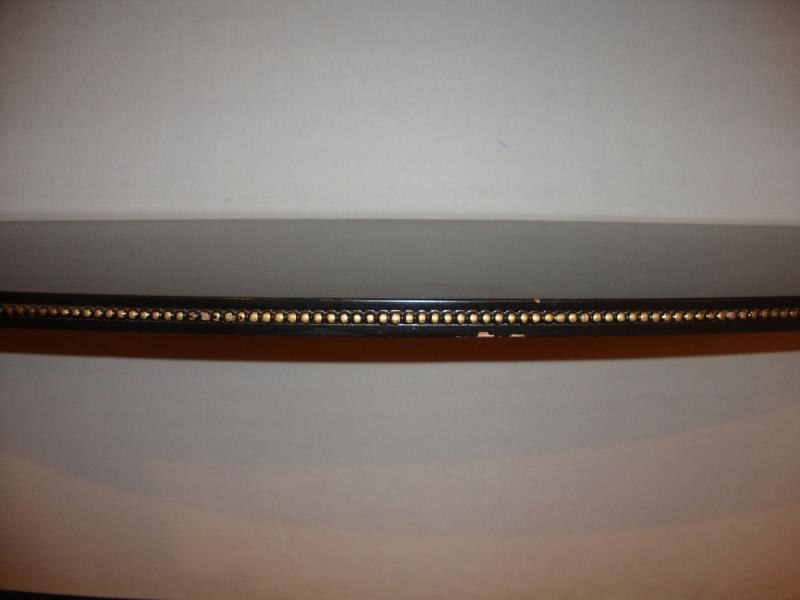 Ebonized Marble-Top Server or Sofa Table Attributed to Jansen - 5