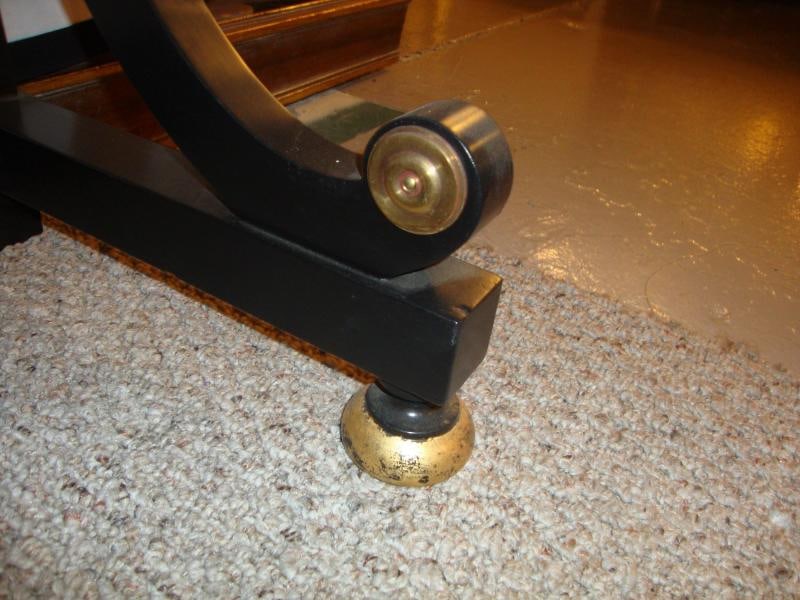 Ebonized Marble-Top Server or Sofa Table Attributed to Jansen - 6