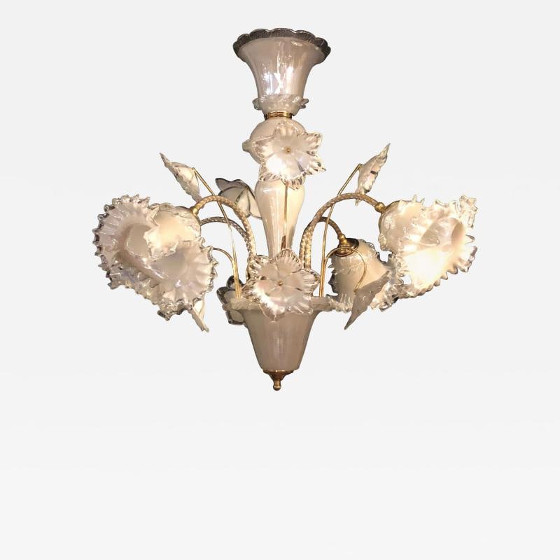 Italian Murano Glass Tulip Form Chandelier (1 of 11)
