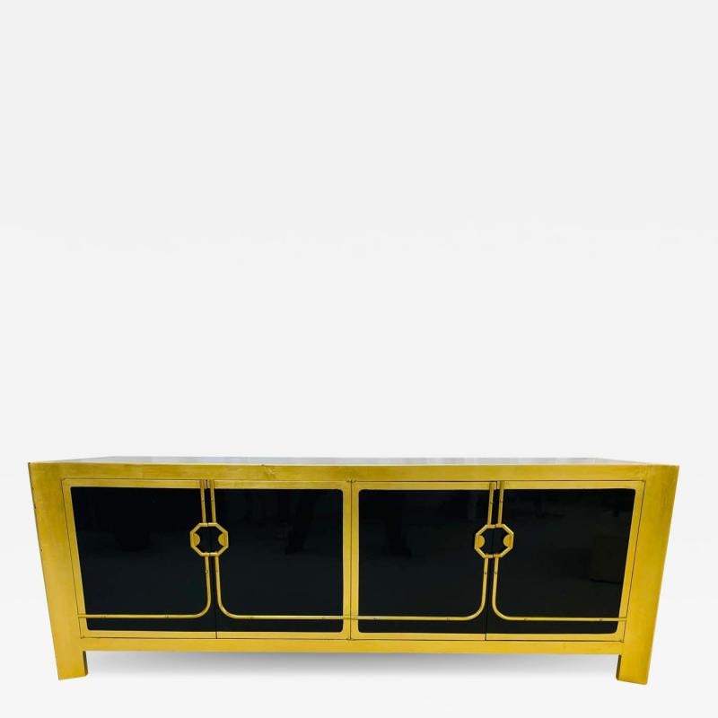 Mastercraft Mid-Century Modern Sideboard/Dresser, Ebony, Gilt Gold (1 of 9)