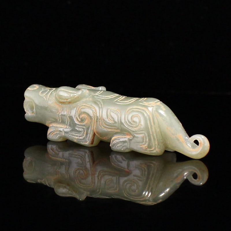 Hetian Jade Pendant - Tiger - 3