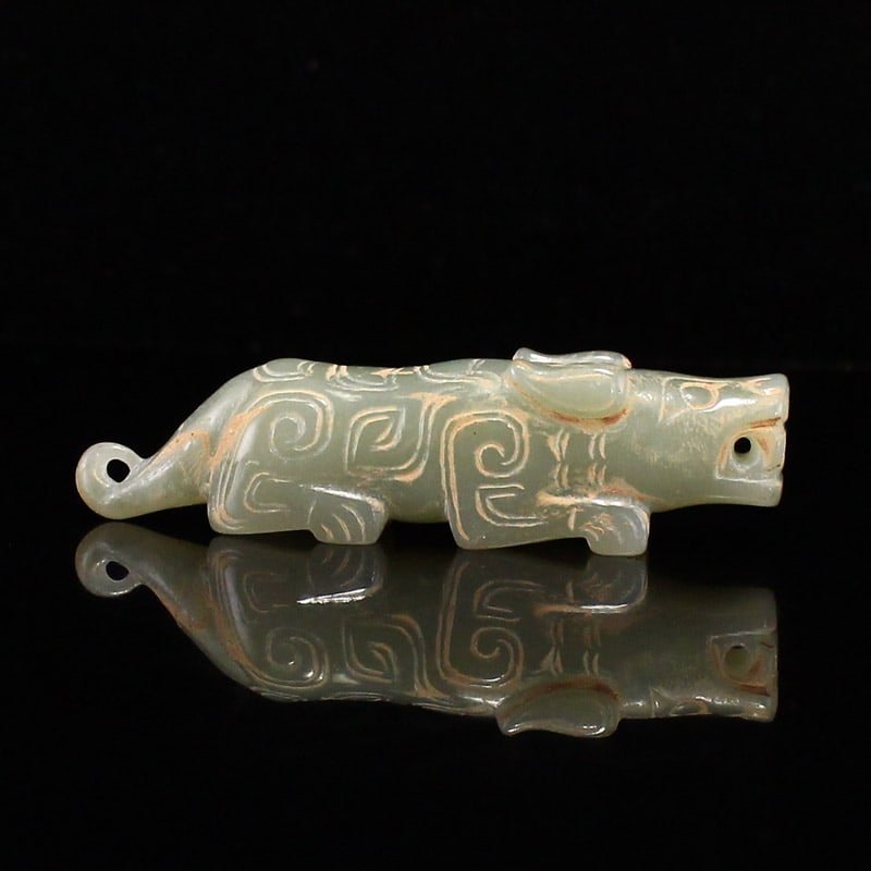 Hetian Jade Pendant - Tiger - 4