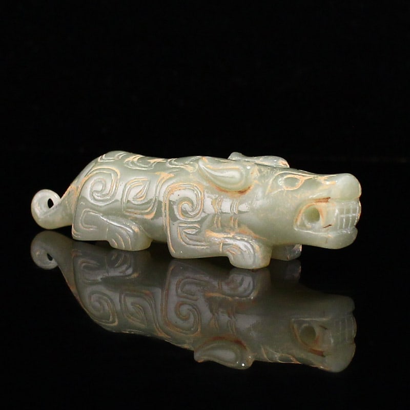 Hetian Jade Pendant - Tiger - 5