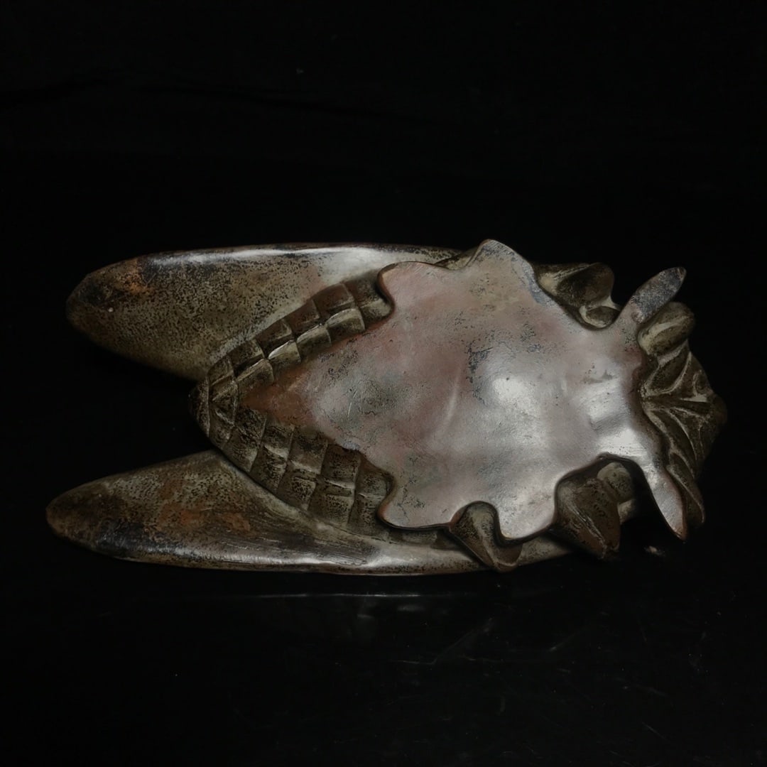 Bronze Incense Burner - Cicada - 9