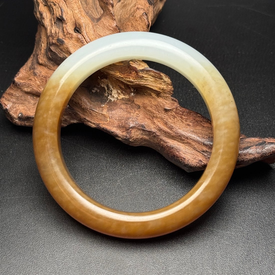Inside Diameter 58.5mm Hetian Jade Bracelet (1 of 9)