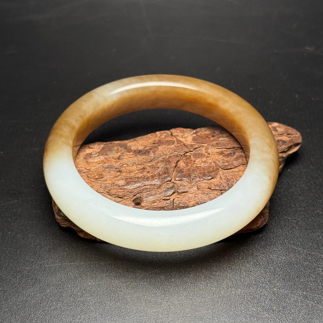 Inside Diameter 58.5mm Hetian Jade Bracelet - 4