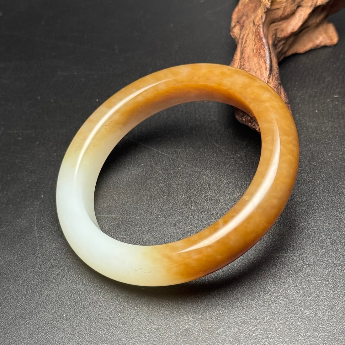 Inside Diameter 58.5mm Hetian Jade Bracelet - 9