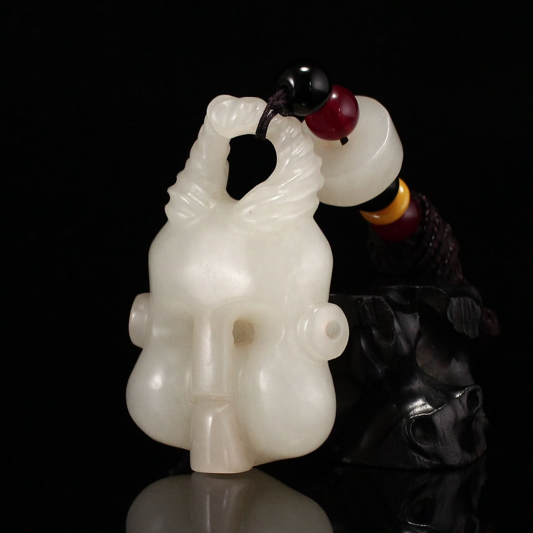 Hetian Jade Pendant - Face Mask - 3