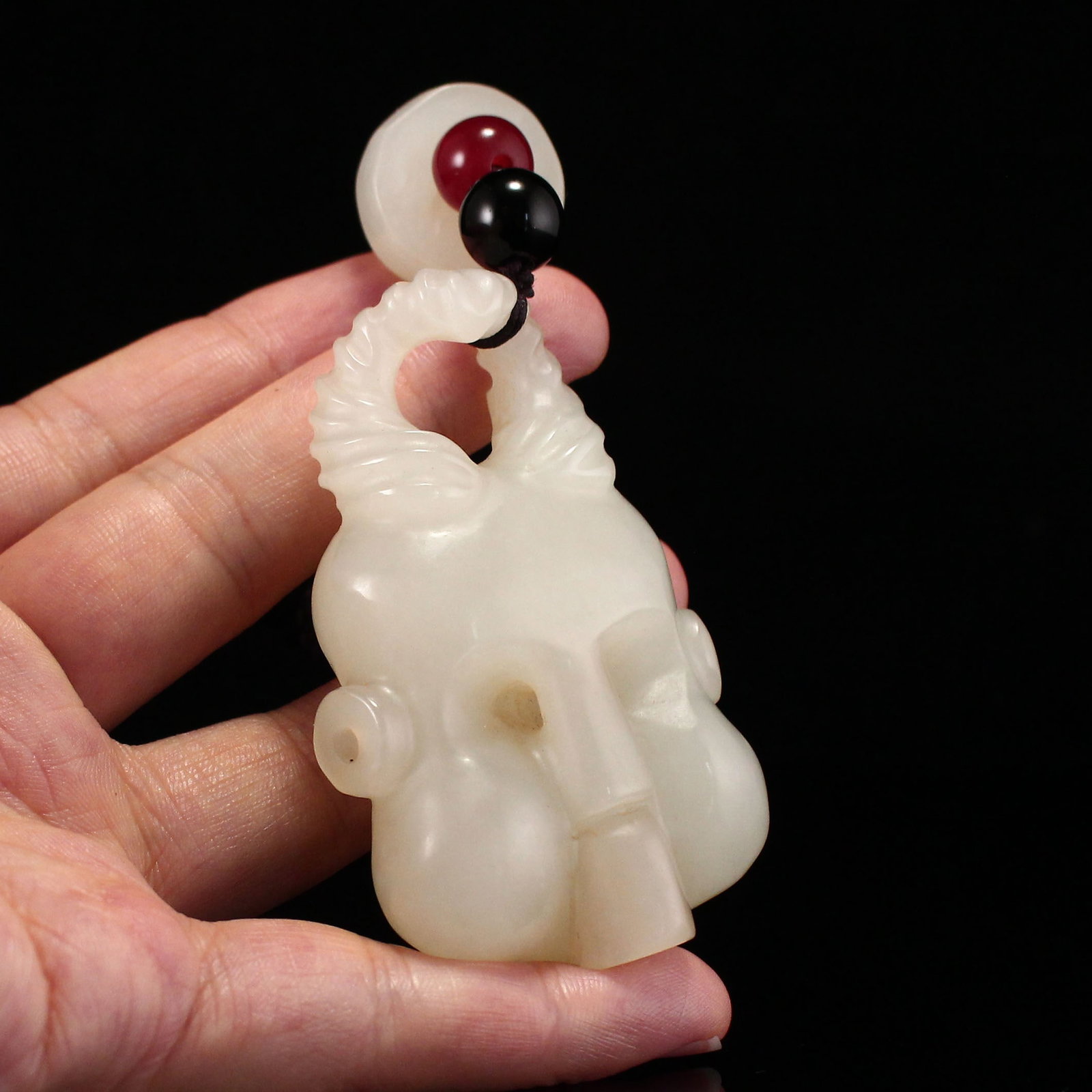 Hetian Jade Pendant - Face Mask - 5