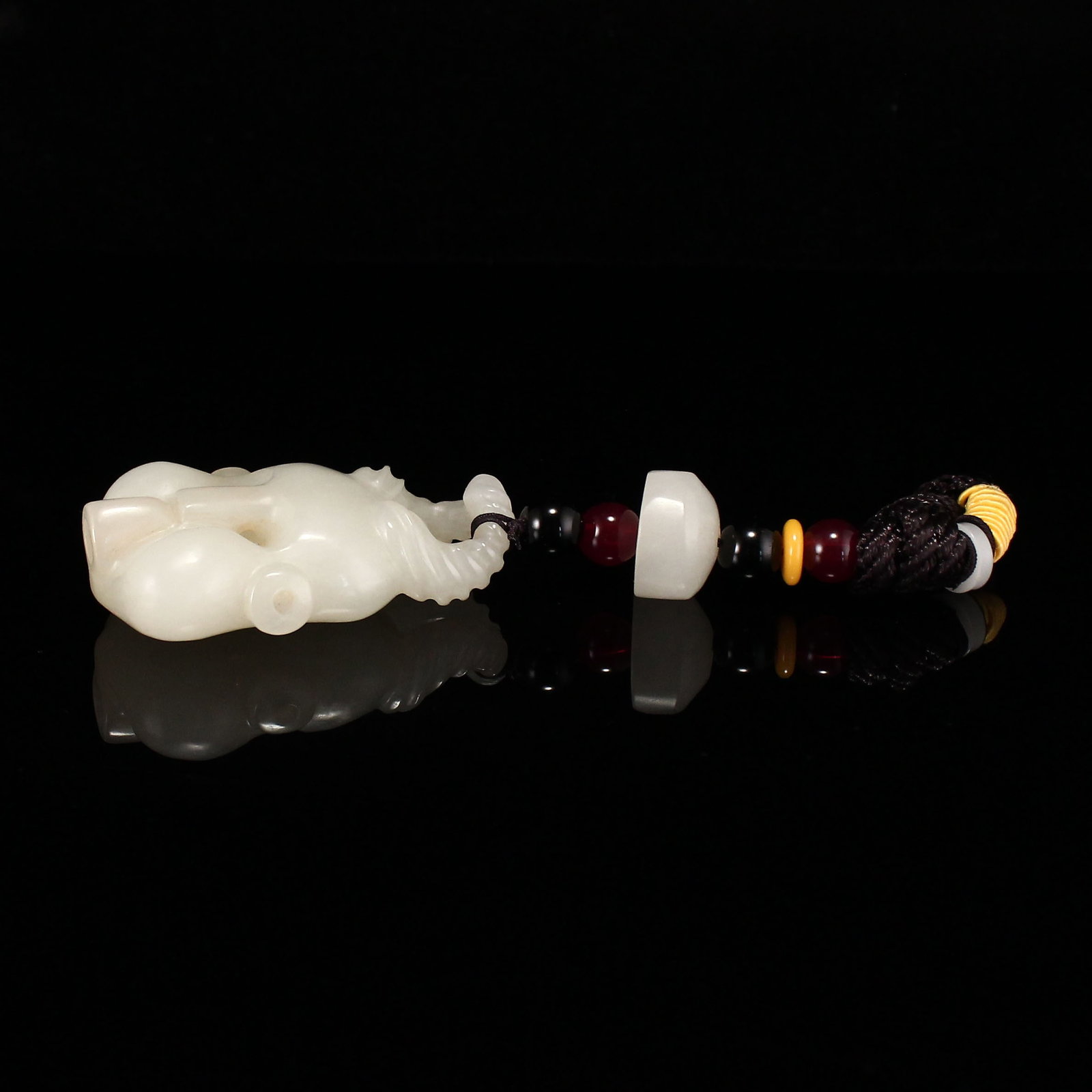 Hetian Jade Pendant - Face Mask - 6