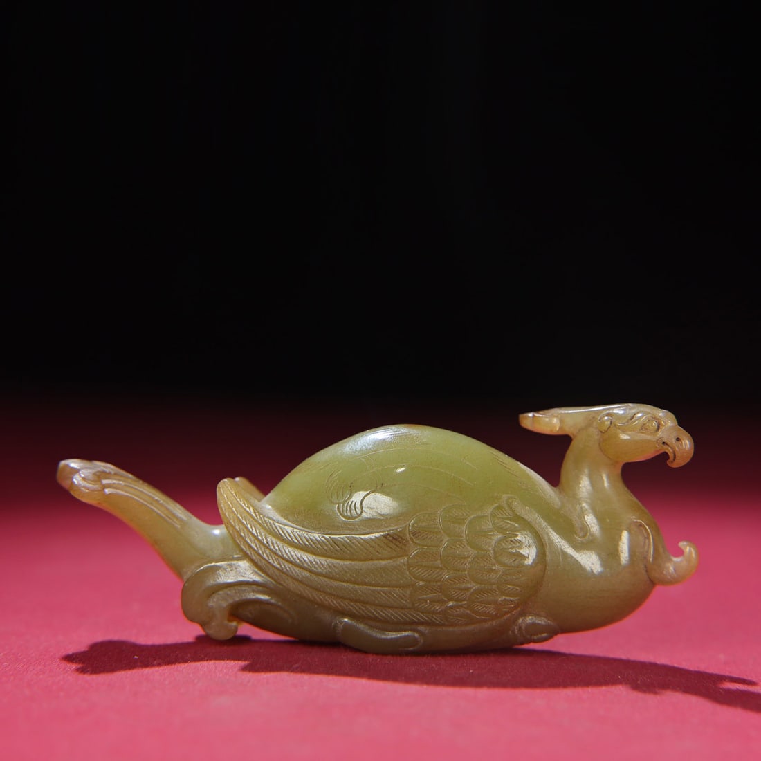 Hetian Jade Hand-Carved Statue - Phoenix Bird (1 of 9)
