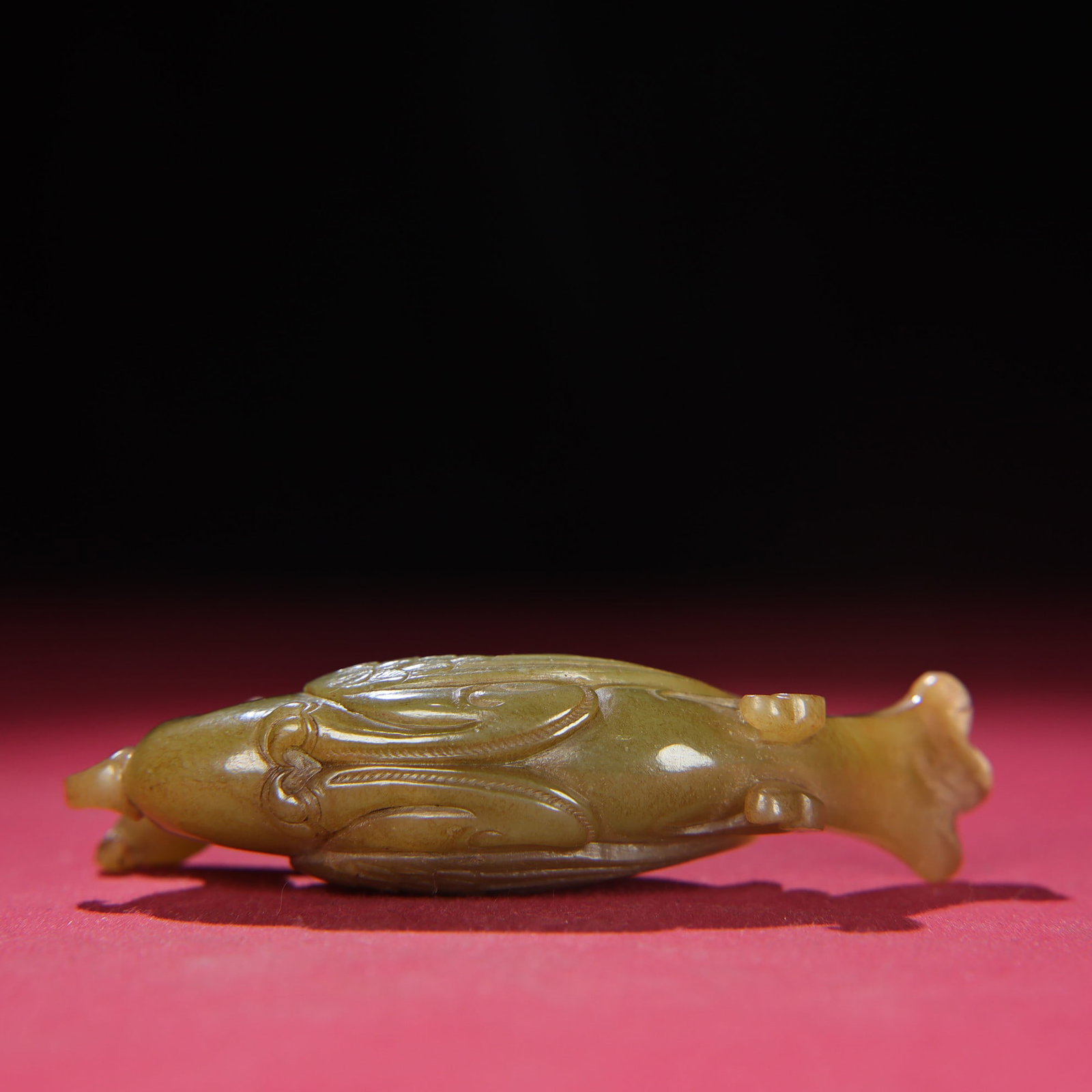 Hetian Jade Hand-Carved Statue - Phoenix Bird - 8