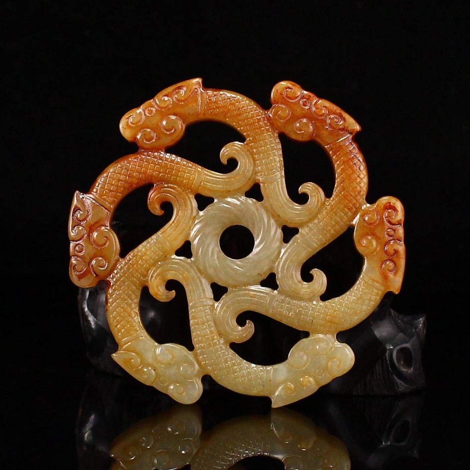 Hetian Jade Pendant - Snake - 3