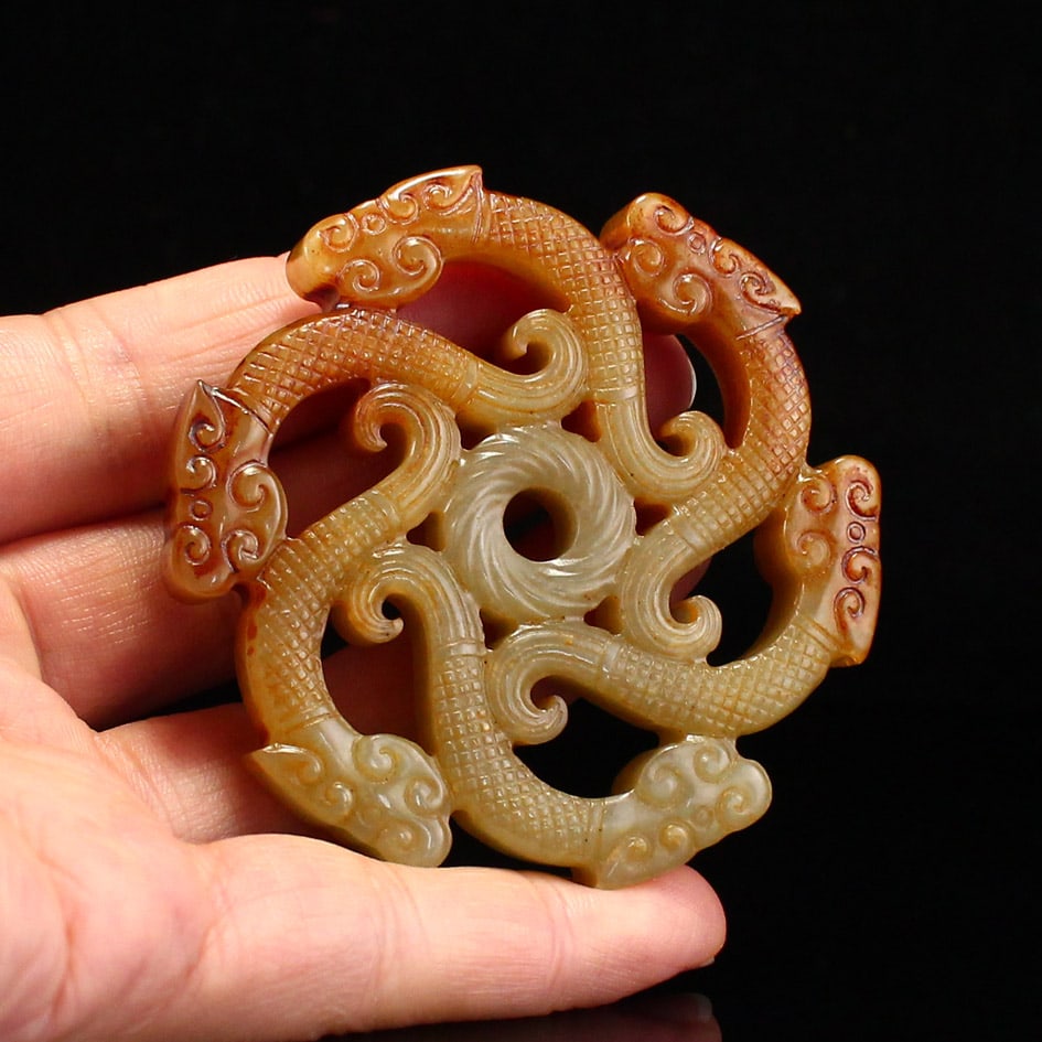 Hetian Jade Pendant - Snake - 6
