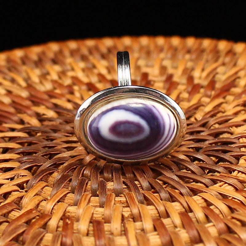 Pure Silver Inlay Shell Ring (Adjustable size) - 2