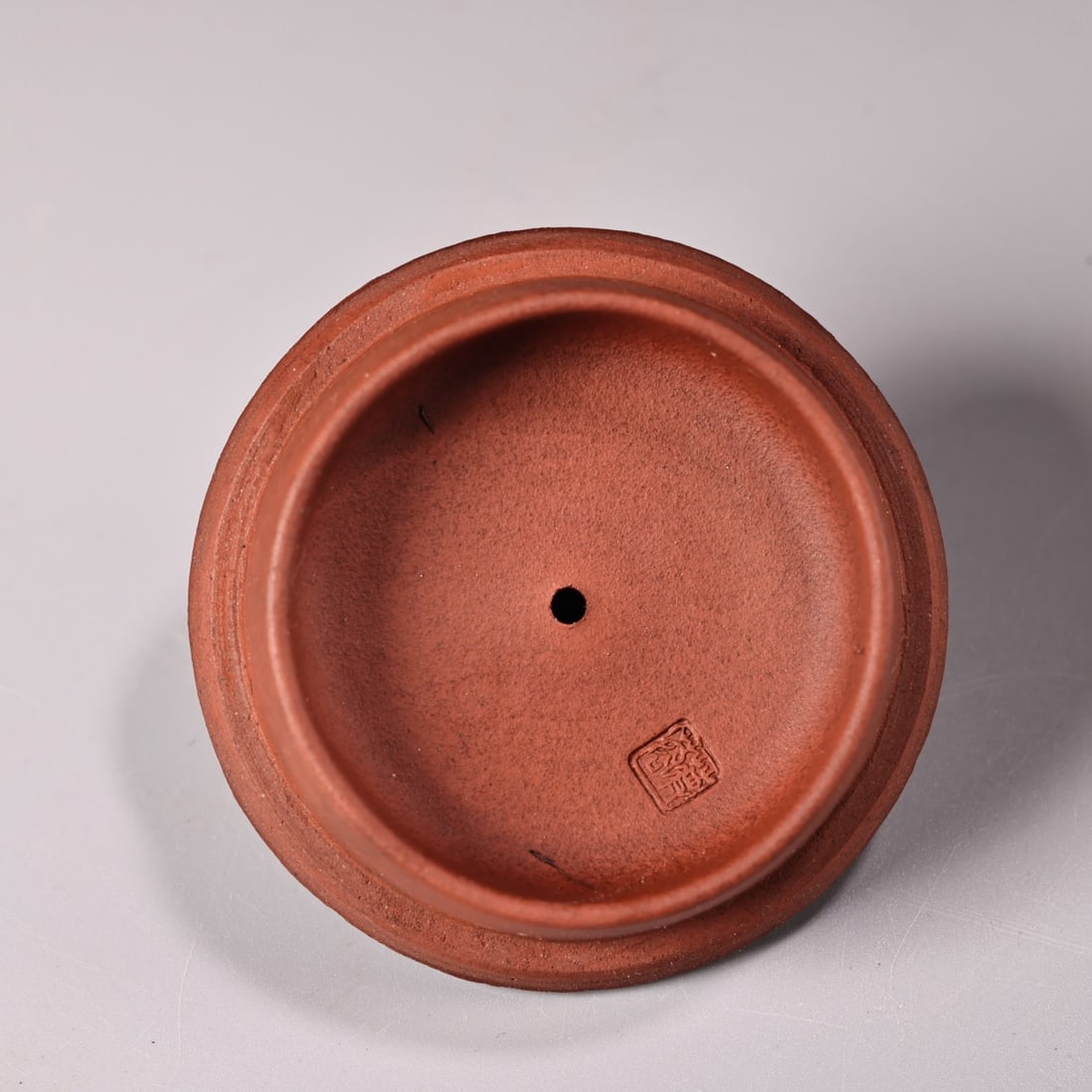 Yixing Zisha Clay Frog Teapot w Artist Signed - 9