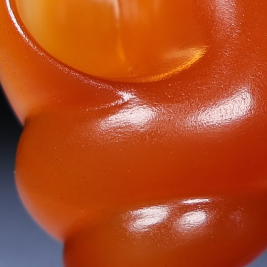 Orange Agate Statue - Conch - 7