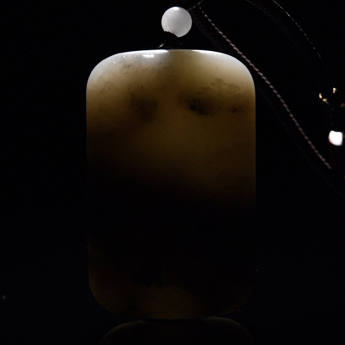 Hetian Jade Pendant - Mountain River Scene - 4