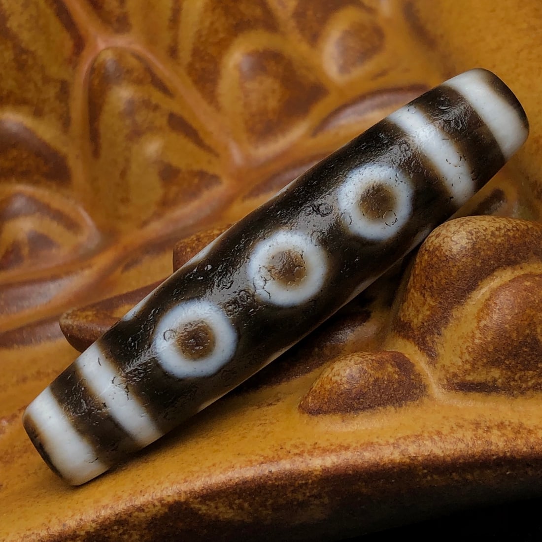 Five Eyes DZI Agate Pendant - 2