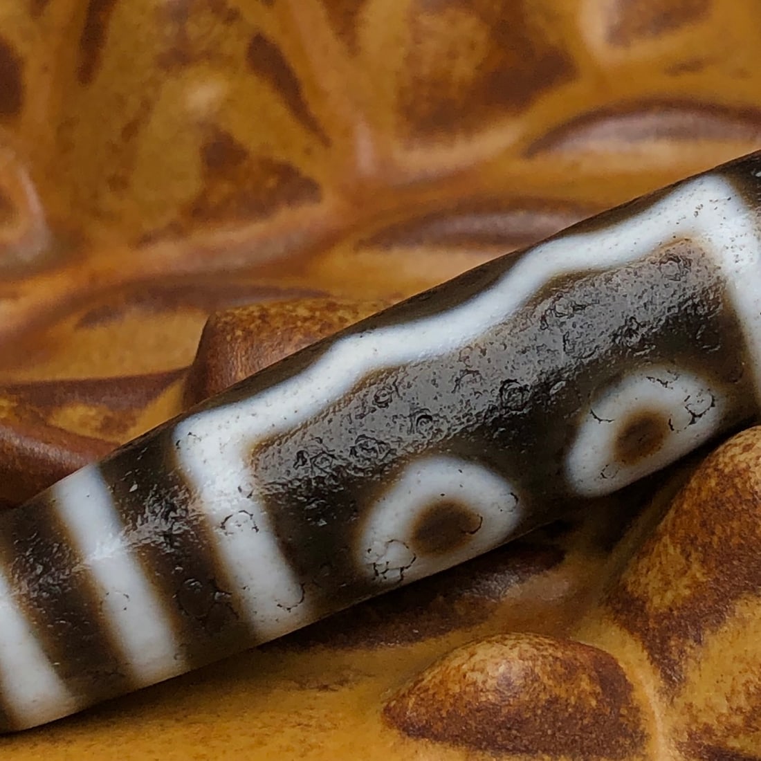 Five Eyes DZI Agate Pendant - 8