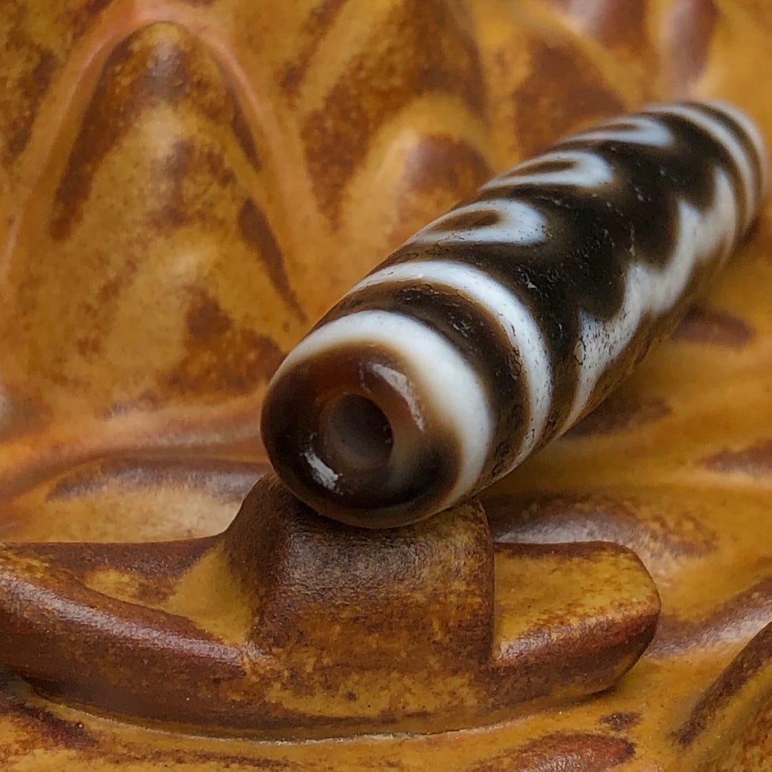 Five Eyes DZI Agate Pendant - 9