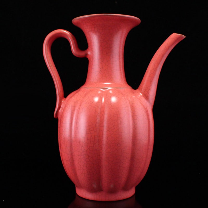 Ru Kiln Porcelain Wine Pot: Title: Ru Kiln Porcelain Wine Pot Origin: Chinese Date/Period: After1900 Materials: Porcelain Dimensions: 196x160x88(mm) 7.72x6.30x3.46(inches) Weight 1.20 lbs/543g Reserve: $299.00 