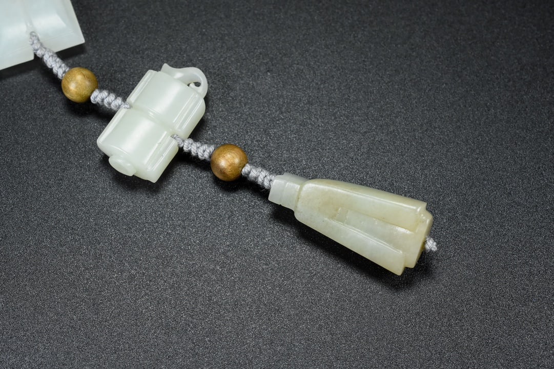 Hand knitting Hetian Jade Pendant - 2