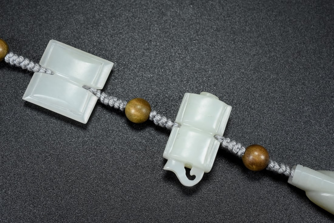 Hand knitting Hetian Jade Pendant - 4