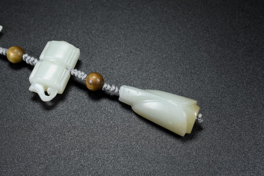 Hand knitting Hetian Jade Pendant - 6