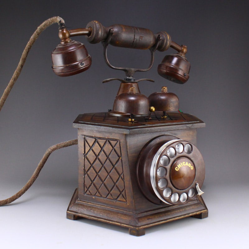 Bronze Telephone Statue - 4