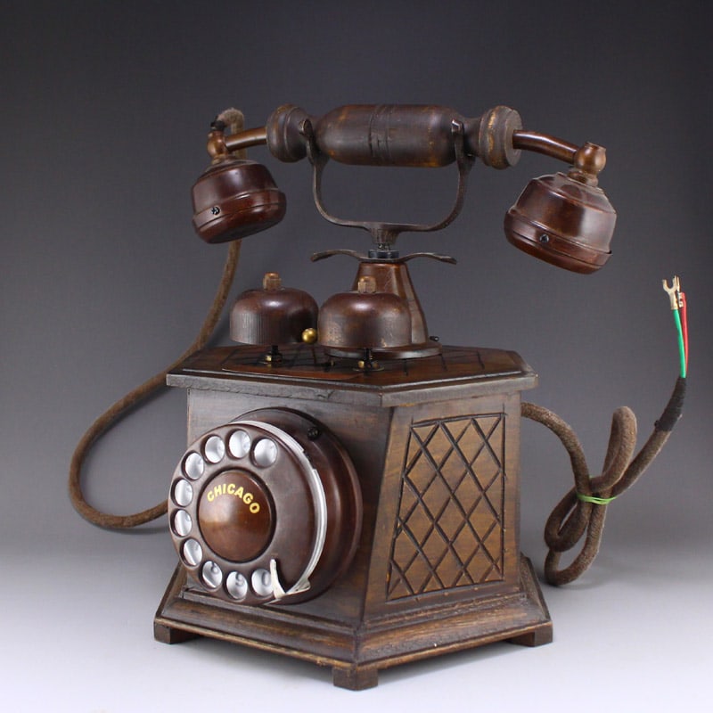 Bronze Telephone Statue - 5