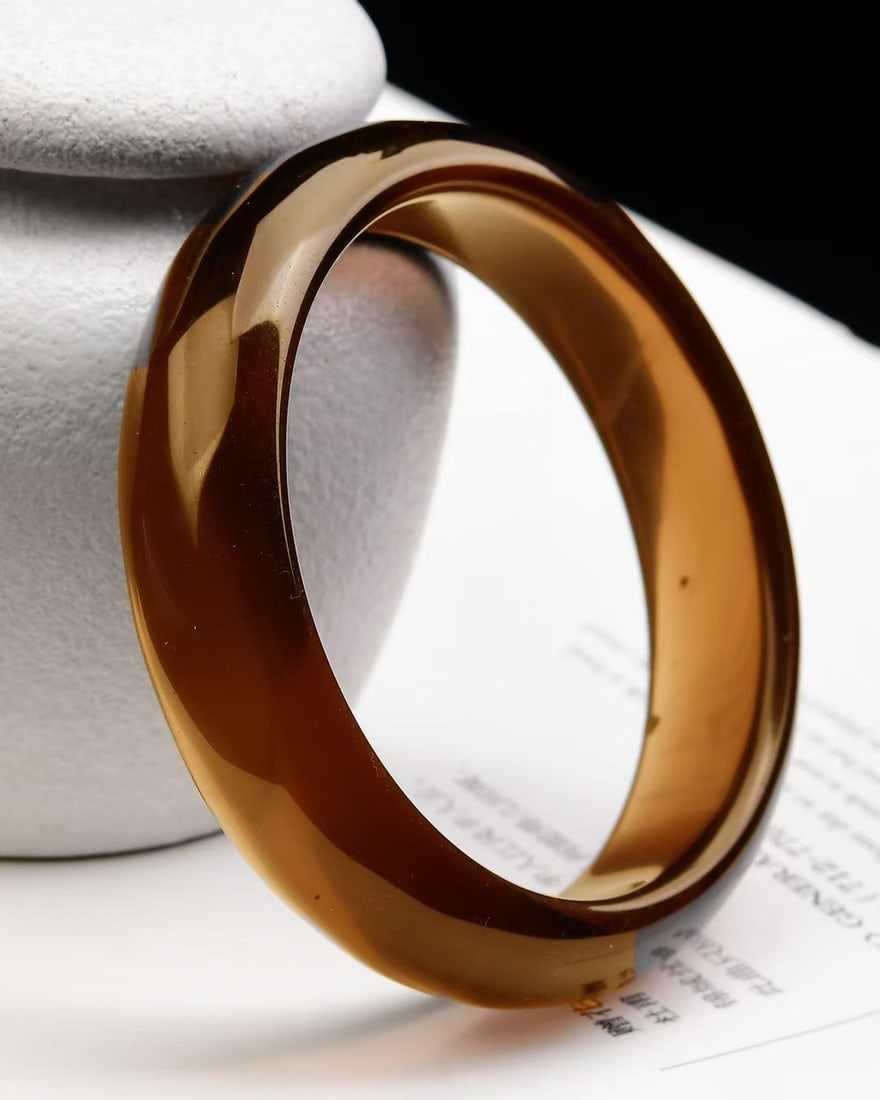 Inside Diameter 56mm Citrine Bracelet with Certificate - 3