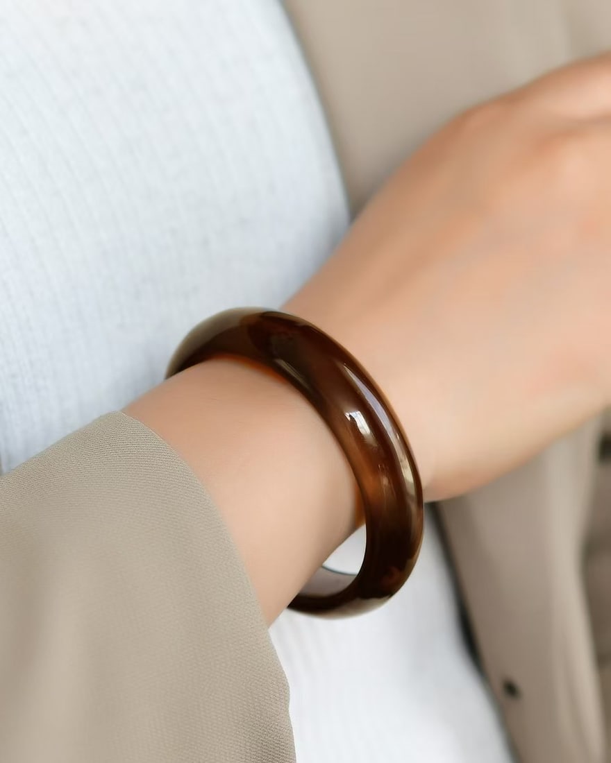 Inside Diameter 56mm Citrine Bracelet with Certificate - 6