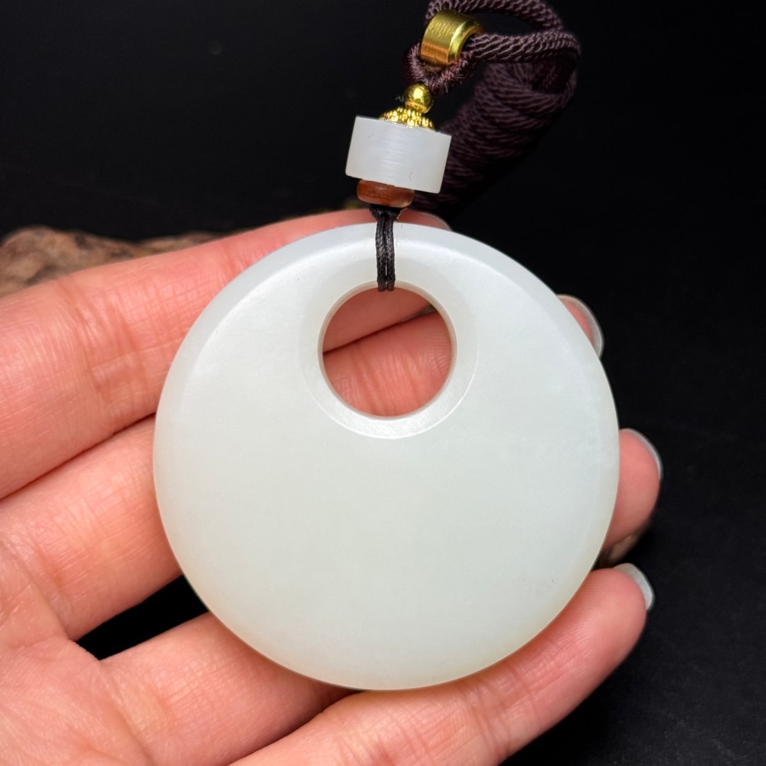 Hetian Jade Lucky Pendant: Title: Hetian Jade Lucky Pendant Origin: Chinese Date/Period: After2000 Materials: Hetian Jade Dimensions: 50x11.5(mm) 1.97x0.45(inches) Weight 0.14 lbs/63g Reserve: $499.00 Shipping: Domestic: Shipp